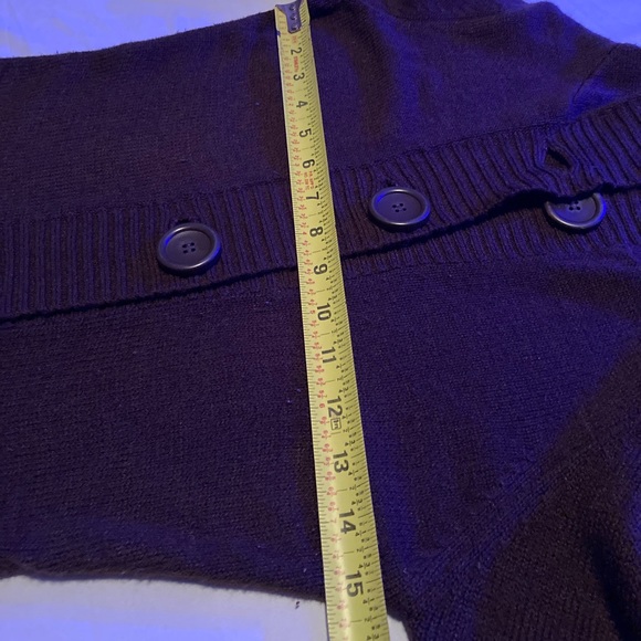 Cute Wet Seal large buttoned button-up hooded sweater size XS women’s - Picture 10 of 16